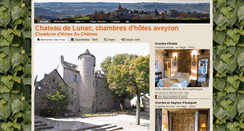 Desktop Screenshot of chateau-lunac.com