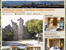 Tablet Screenshot of chateau-lunac.com